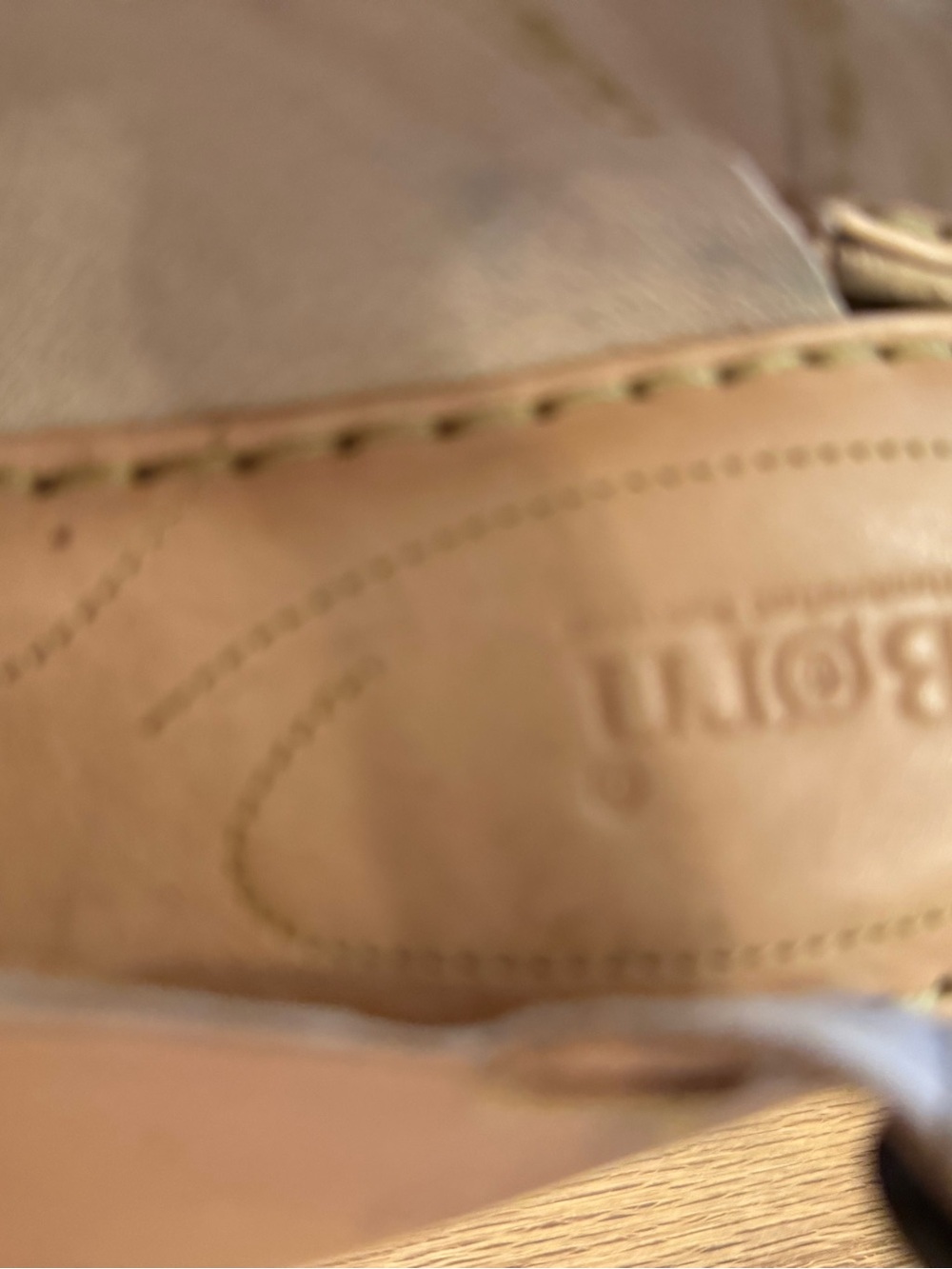 Born Tan Leather Cork Wedge Sandals - Picture 6 of 8